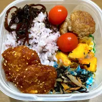 黒米ご飯弁当|まむさん