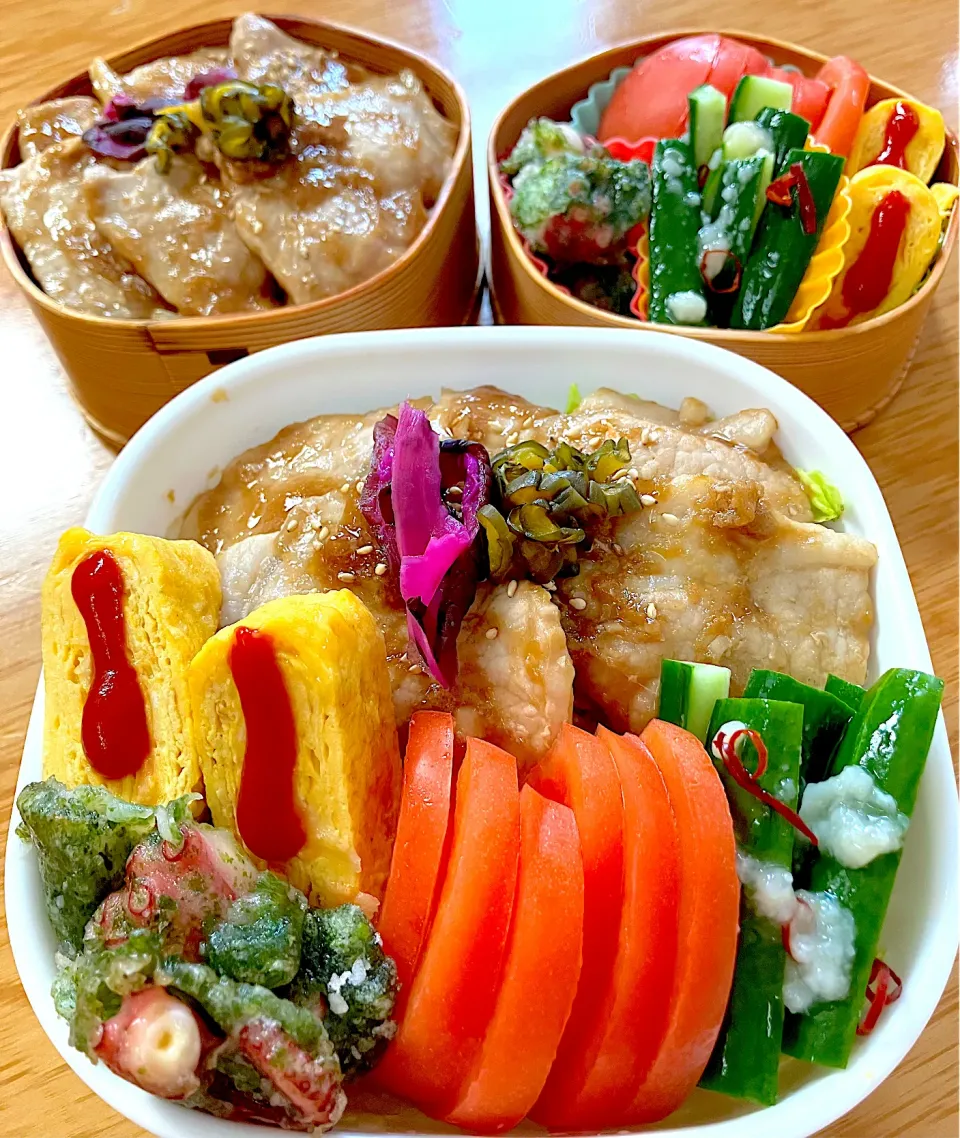 家族お弁当🍱(*ฅ́˘ฅ̀*)♡︎❤️|ふみぃさん