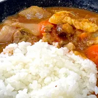 野菜ゴロゴロ🍅とまと筋肉カレー🍛