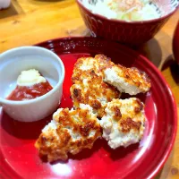 豆腐と鶏むね肉の焼きナゲット|まりもこさん