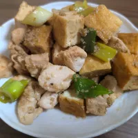 鶏肉と厚揚げの甘辛焼き|はちみつポルコさん