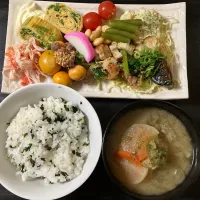 ある物で晩御飯😃|まちゃさん