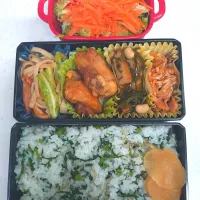 🍀2025/0313(木)春菊としらすご飯弁当|ともちんさん