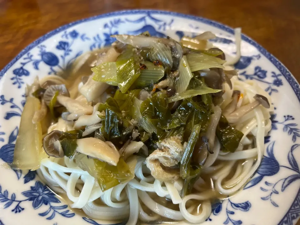 きのこぶっかけうどん|さんだーさん