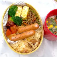 釜飯とだし巻き卵弁当|ゆっきーさん