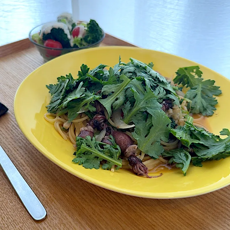 ホタルイカと春菊のペペロンチーノセット|pontalさん