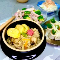 「鶏ごぼうの炊き込みごはん釜飯風」| バシュランさん