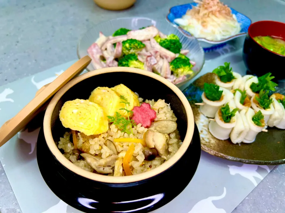 「鶏ごぼうの炊き込みごはん釜飯風」|バシュランさん