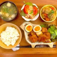 豚バラ薄切り肉で角煮風のおぼんごはん| すずさん