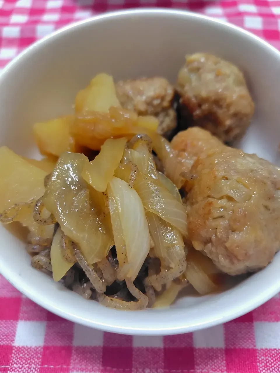 肉団子の肉じゃが風|藤さんちのごはんさん