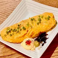 「めんたい出汁巻き」🥚
自家製フランスパン🥖と
クリームチーズ🧀とチリメンジャコのディップを添えて 朝ごはん💦|ばくあんしゃさん