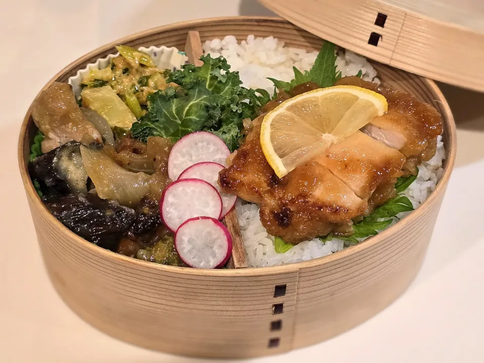レモンチキンステーキ弁当|オハナシマンさん