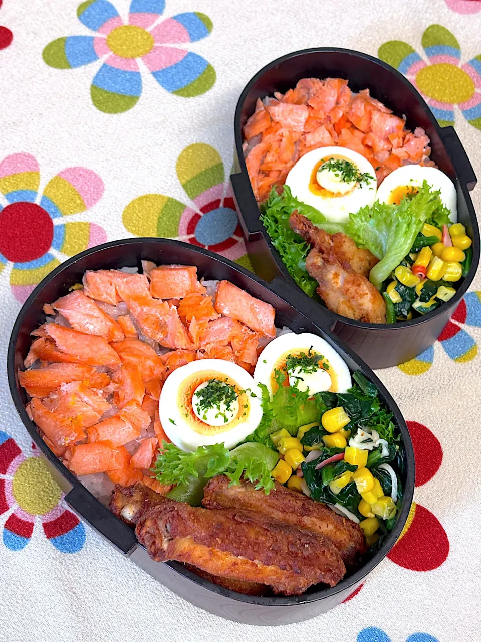 シャケ弁当|Chiharϋnさん