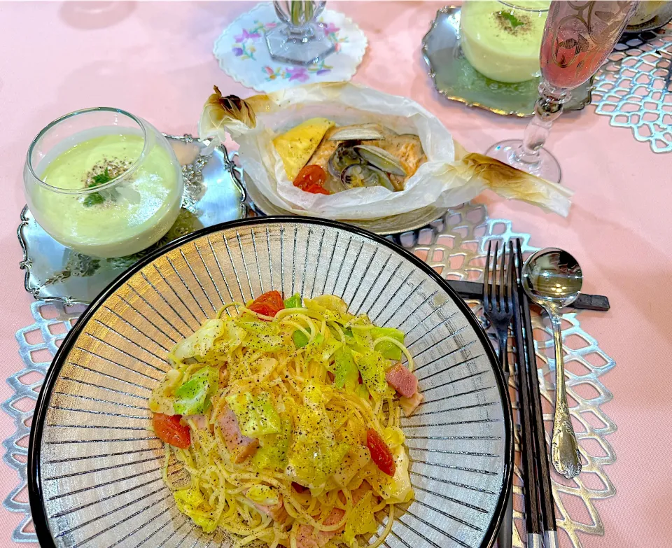 ㊗️息子卒業　　リクエストで春キャベツのパスタ‼︎|Seikoさん