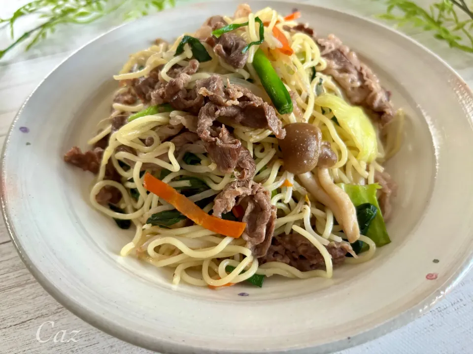 牛肉焼きそば|きゃずさん