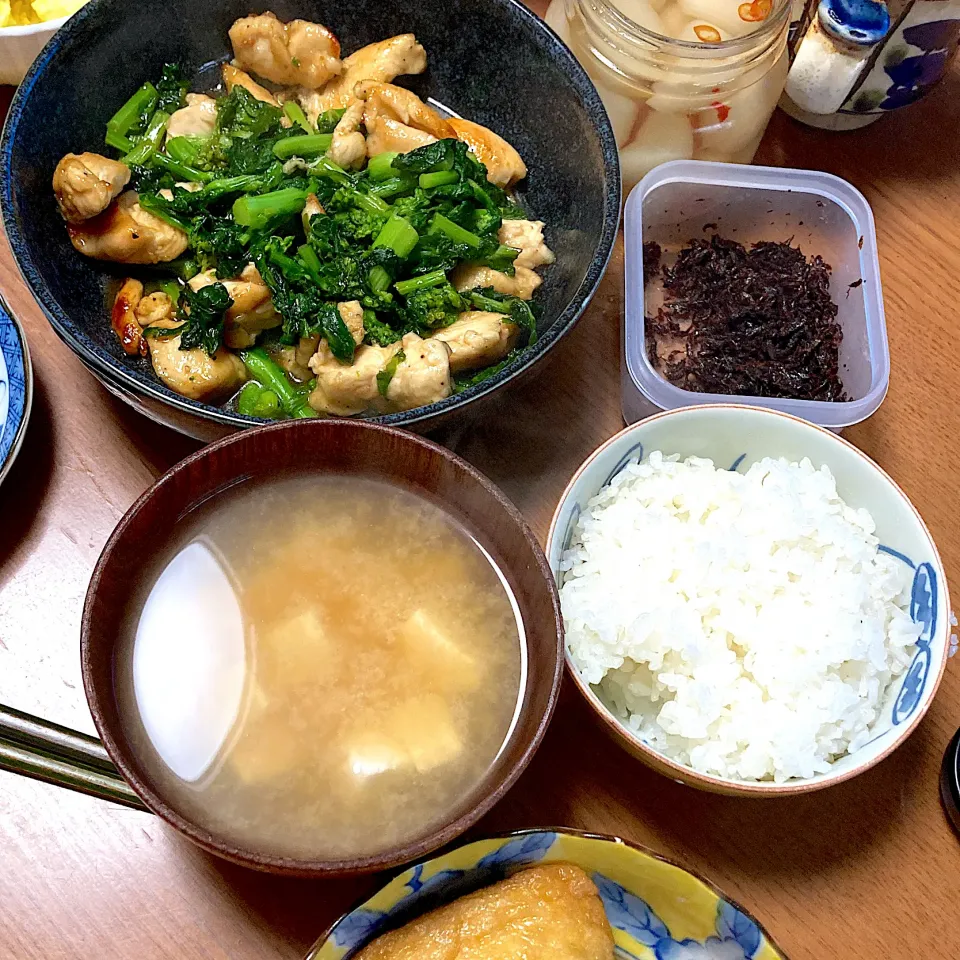 鶏ささみと菜ばなのオイスター炒め|みんみんさん