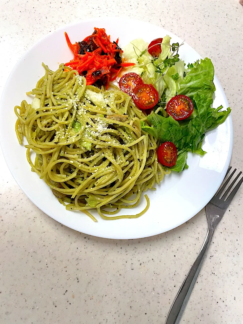 シーフードとキャベツのジェノベーゼパスタ|cocoさん