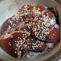 カツオの漬け丼|はちみつポルコさん