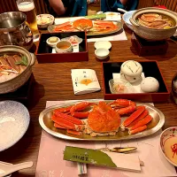 玉造温泉でカニ🦀😋他にも焼きガニや茶碗蒸し等で満腹になりました👍|すかラインさん