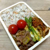 牛肉のおろしポン酢炒め弁当