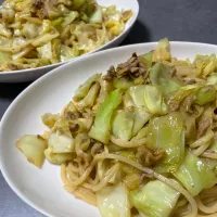 ツナとキャベツのうどん|くるみさん