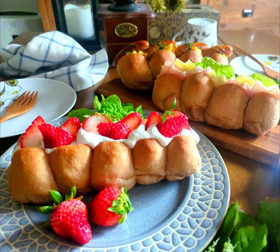 ちぎりパンサンド🥐|さらママさん