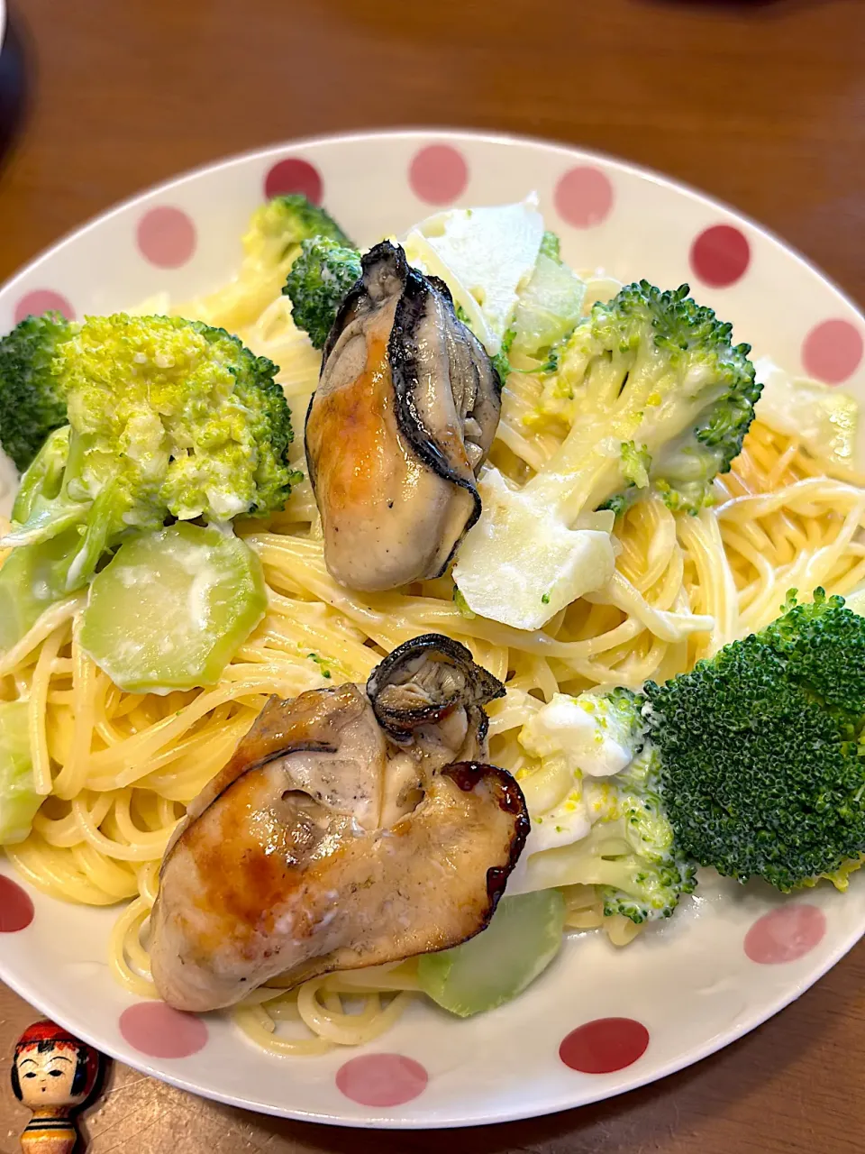 牡蠣とブロッコリーのクリームソーススパゲティ|masaさん