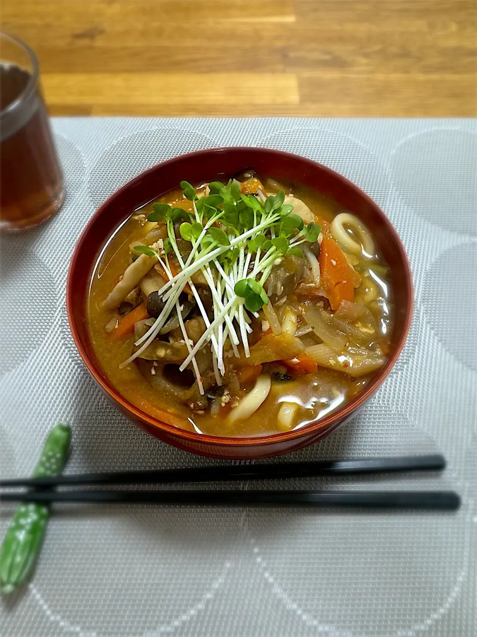 豚バラキムチうどん|morimi32さん