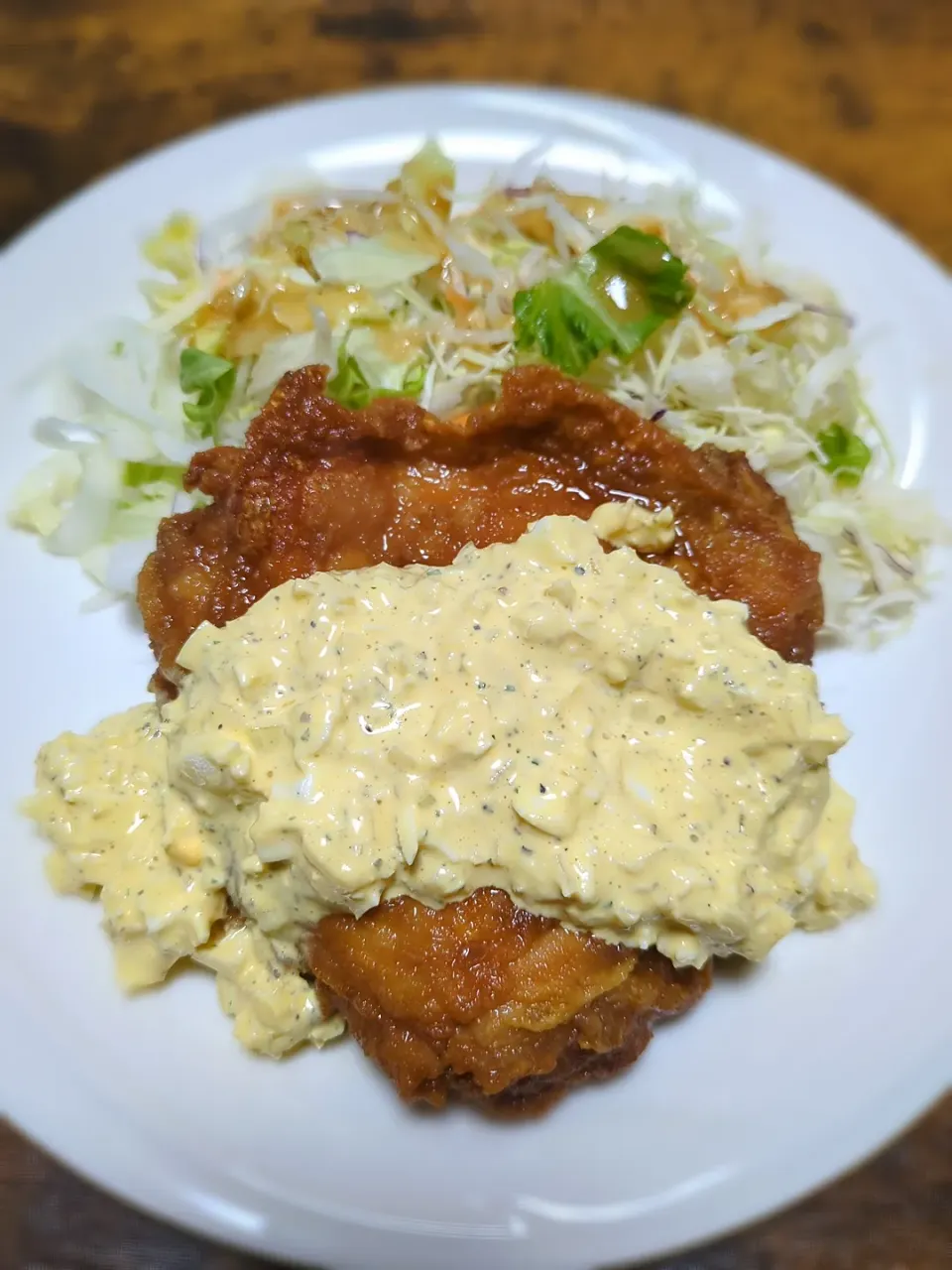 特大チキン南蛮|闇夜の狸さん