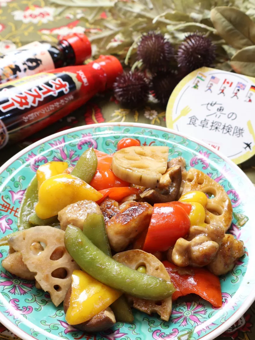 🇨🇳鶏肉と野菜の黒酢炒め🇨🇳|めいめいさん