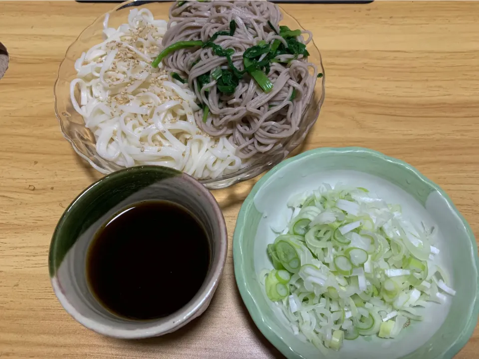うどんと蕎麦のあいもり|料理好きなじいさまさん