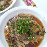 湯豆腐のキノコ餡がけ|マイケルの料理さん