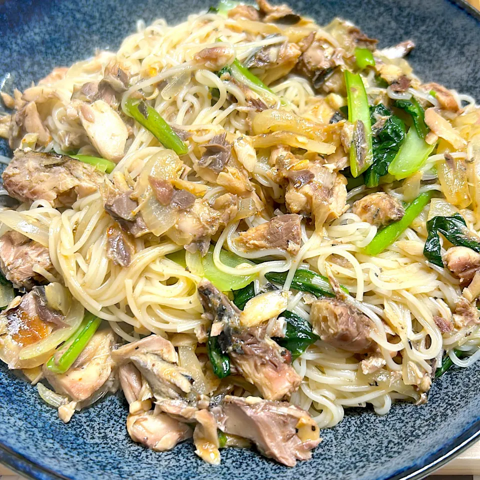 #サバ缶そうめんチャンプルー|トリさん