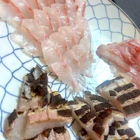 石鯛の昆布締めと炙り| だださん