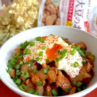 大豆のお肉のすき焼き丼