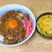 牛丼と呉汁|じいちゃんさん