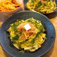 たらことしめじのパスタ＆ナポリタン|みんさん