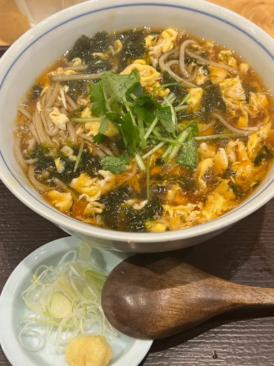 ソバキチさんのあおさ海苔かき玉蕎麦|Morito Kamiyaさん