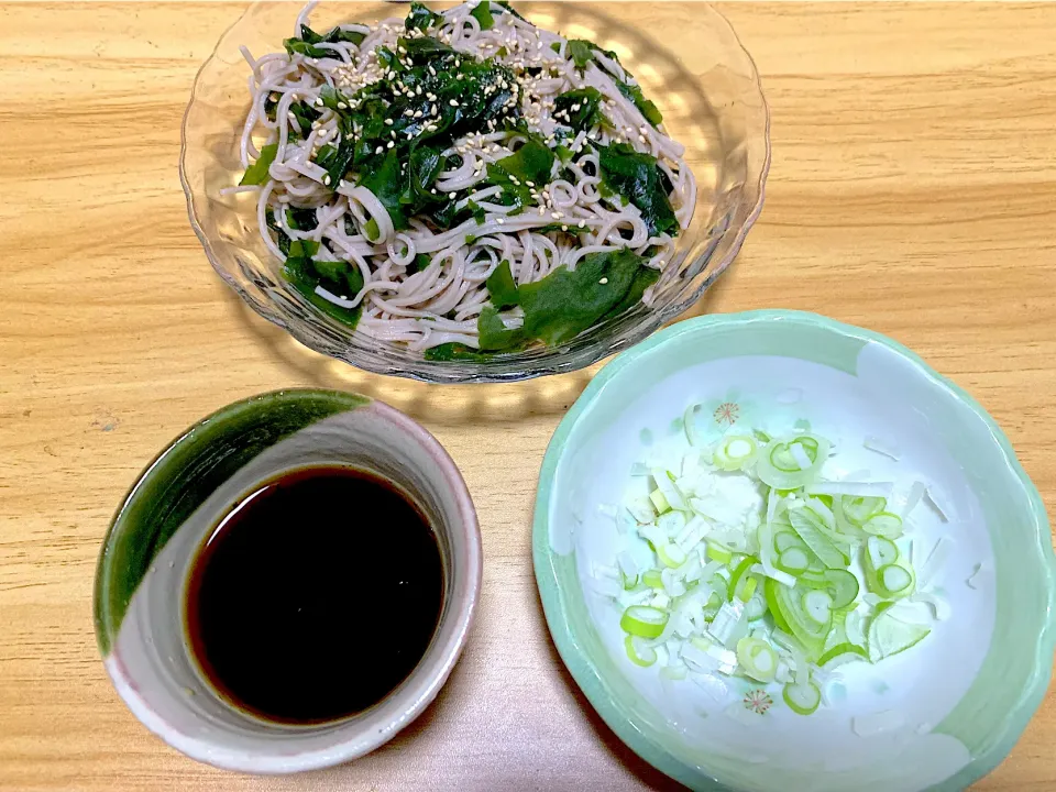 わかめ蕎麦|料理好きなじいさまさん