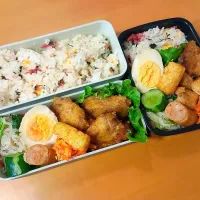 次男・私弁当|tamagomagomagoさん