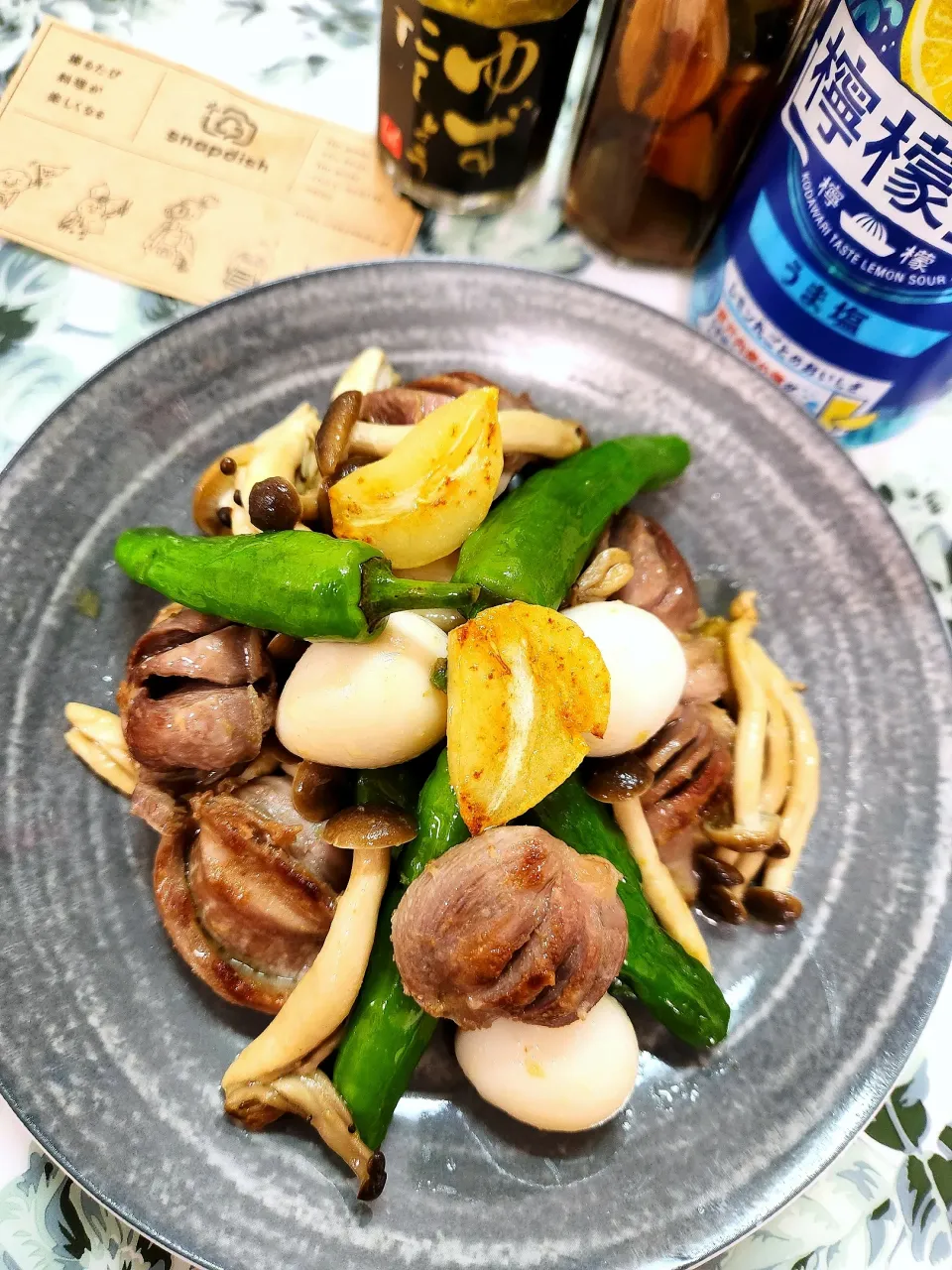 @きなこさんの料理 オハナシマンさんの料理 ししとうと砂肝ニンニクのナンプリックナンプラーバター焼き→→🔷柚子胡椒de 柑橘香るナンプリ砂肝🍋🔷|@きなこさん