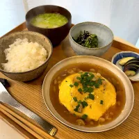 豆腐オムレツのきのこ餡掛けセット|pontalさん