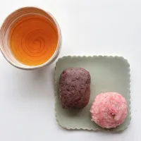 桜おはぎと小豆おはぎ|ちゃみこさん