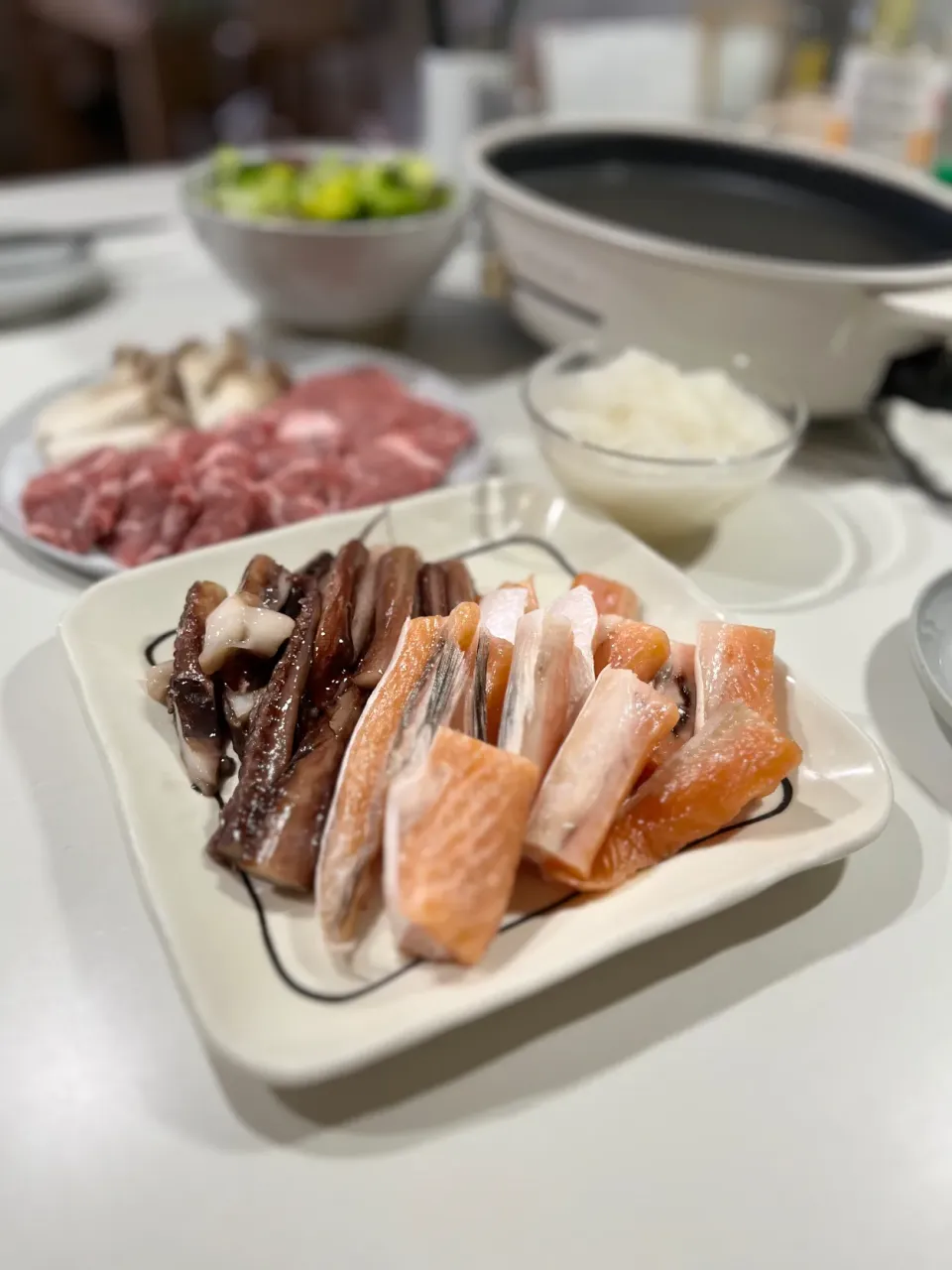 3/18の夕食　キッチンで海鮮焼肉|yoneさん