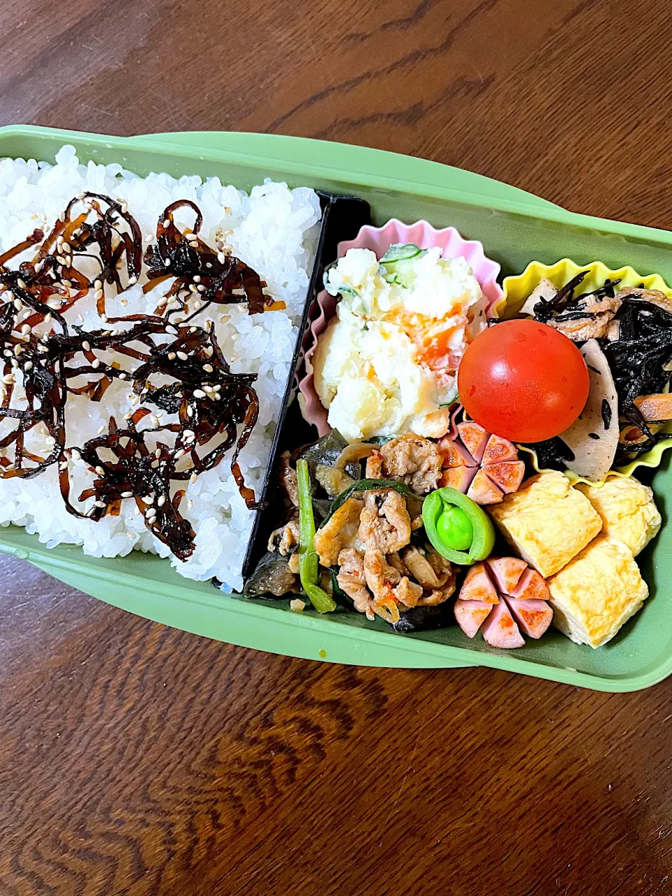 豚肉となすのピリ辛炒め弁当|kiicoさん
