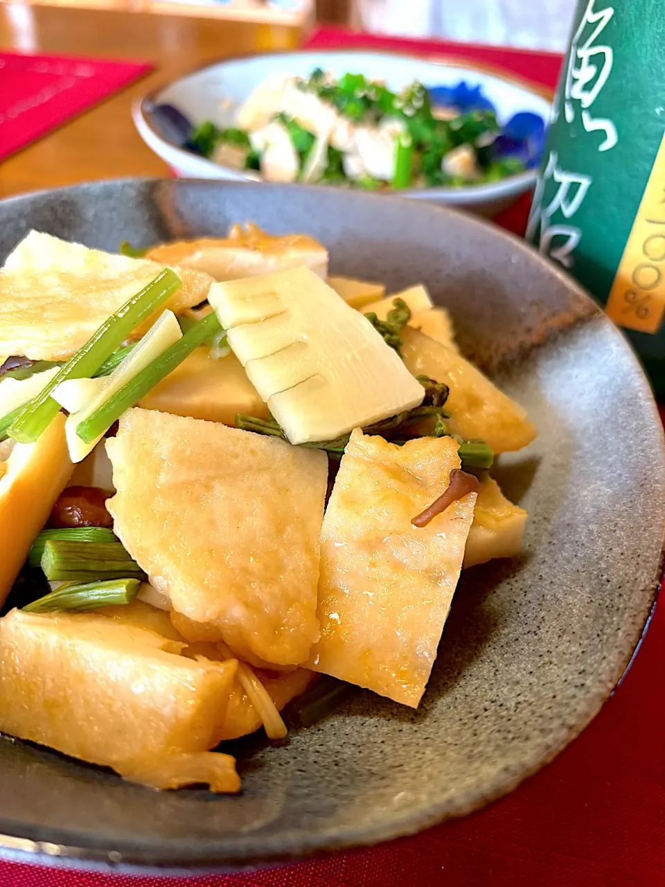 たけのことたけのこ天の煮物|おかちさん