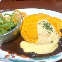 デミグラスオムライス　ドトールランチ|あべたかひろさん