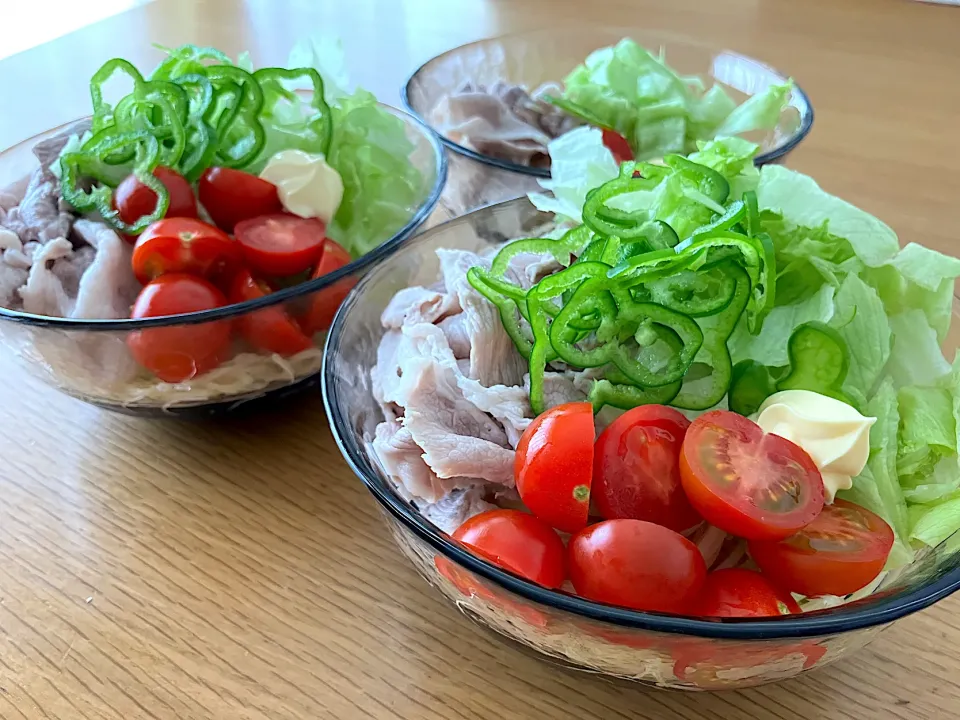 ＊胡麻しゃぶサラダスパゲッティー🥗＊|＊抹茶＊さん