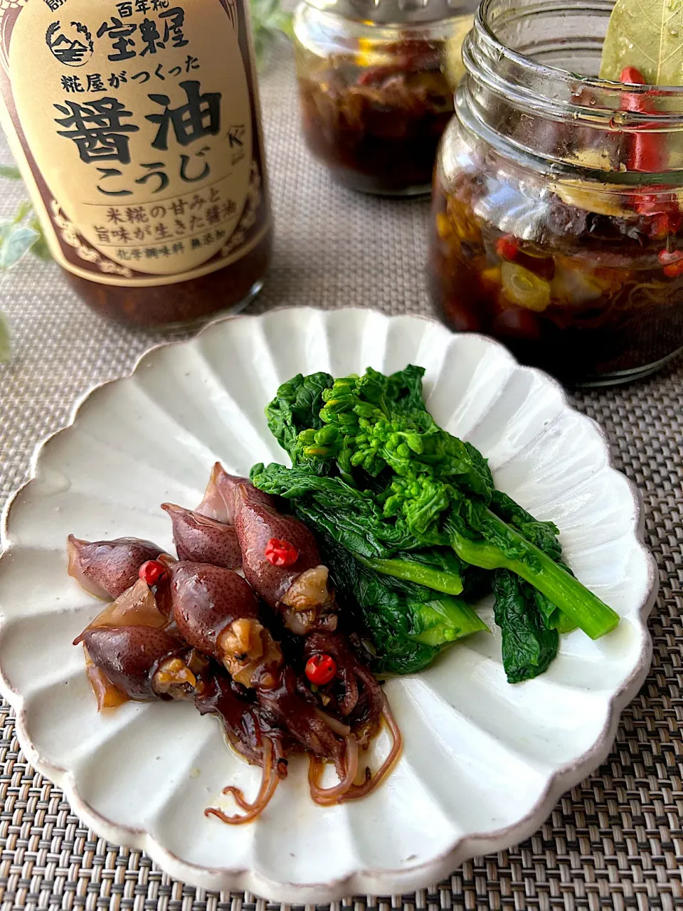 【食卓を紡ぐおたより便】醤油こうじ de ホタルイカのオイル漬け|まなまな♡さん