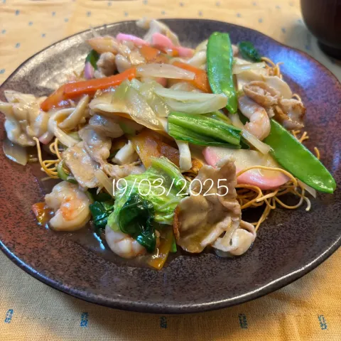 「広島菜」を使ってみたSnapdishの料理・レシピ写真:皿うどん